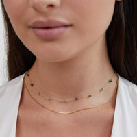 18K Gold Layered Alana Stone Necklace