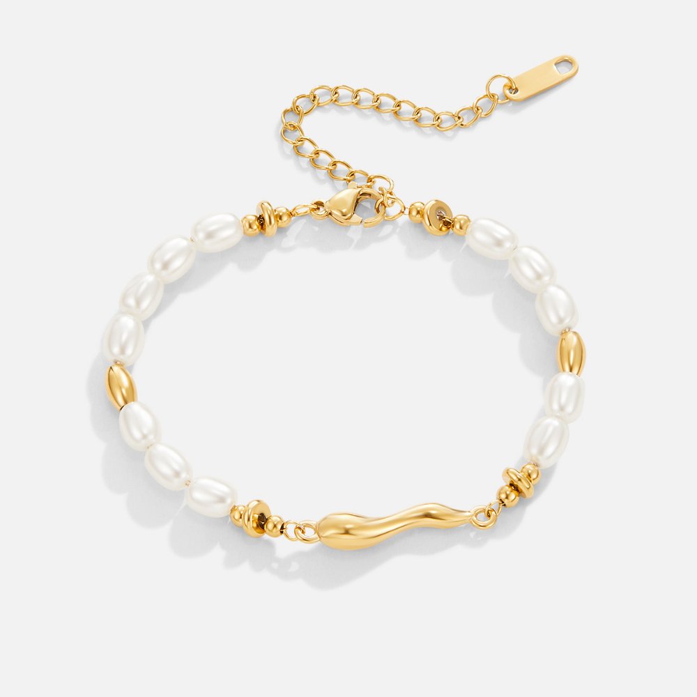 18K Gold Lovina Freshwater Pearl Bracelet