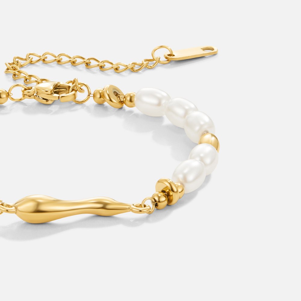 18K Gold Lovina Freshwater Pearl Bracelet