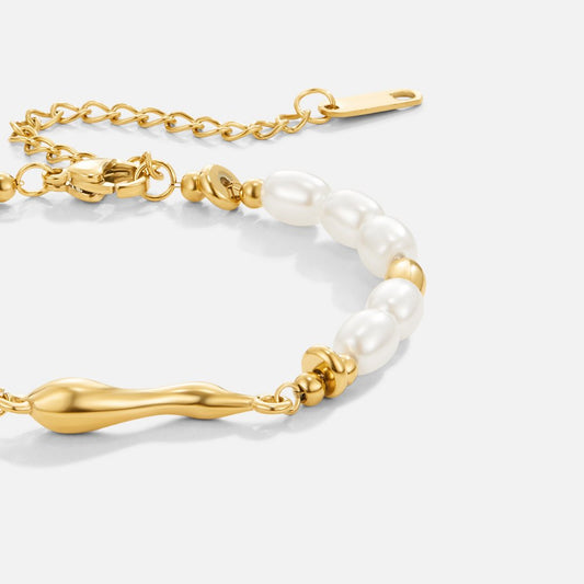 18K Gold Lovina Freshwater Pearl Bracelet