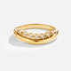18K Gold Marissa White Crystal Layered Ring