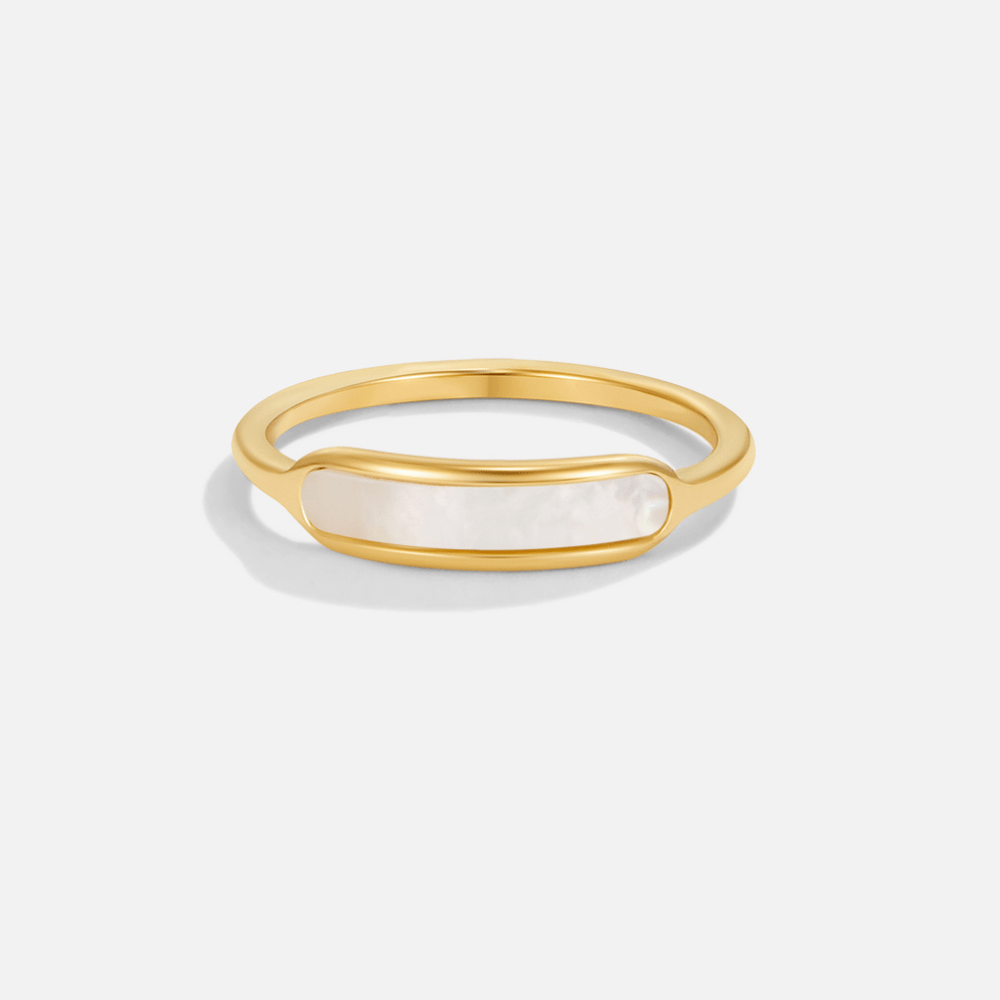 18K Maya Pearl White Ring