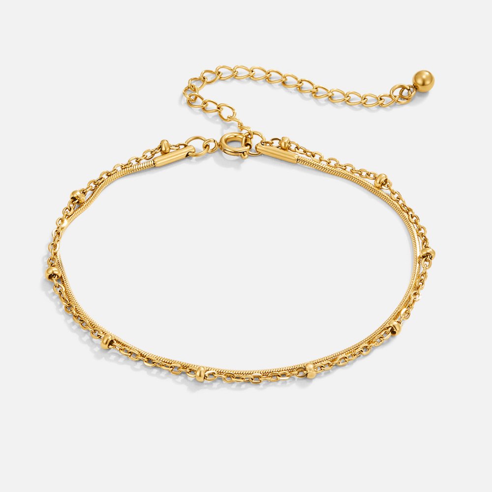 18K PIA GOLD LAYERED BRACELET