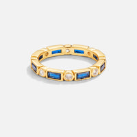 18K Gold Royal Blue Adeline Crystal Ring