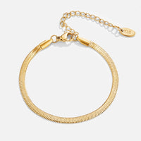 18K SARYA SNAKE CHAIN GOLD BRACELET