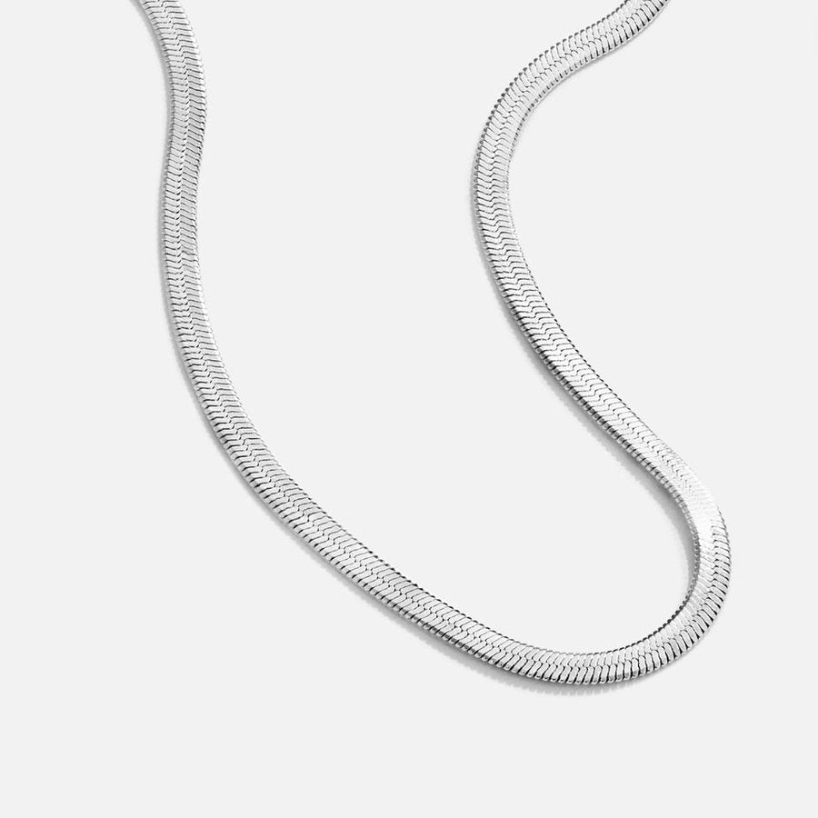 18K Silver Sarya Snake Chain Necklace