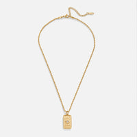 18K Gold-Plated Sun Tarot Pendant Necklace