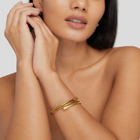 18K Gold Twisted Bracelet