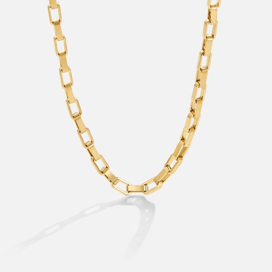 18K Venna Gold Chain Necklace – Classic Elegance in Every Link