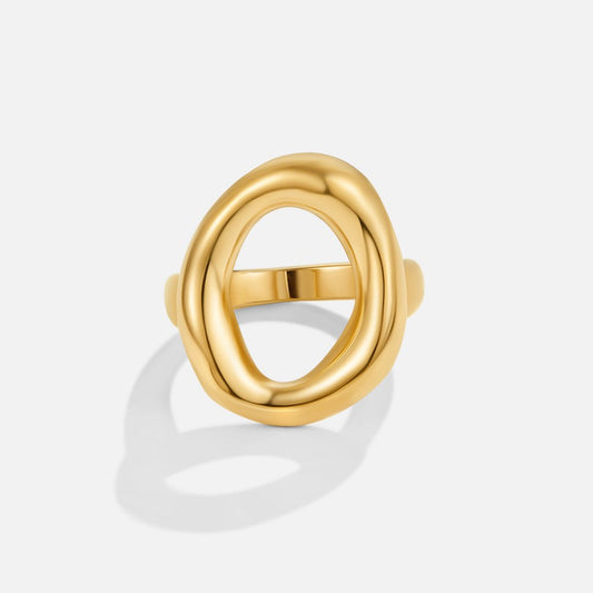 18k Vina Melted Gold Ring