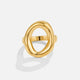 18k Vina Melted Gold Ring